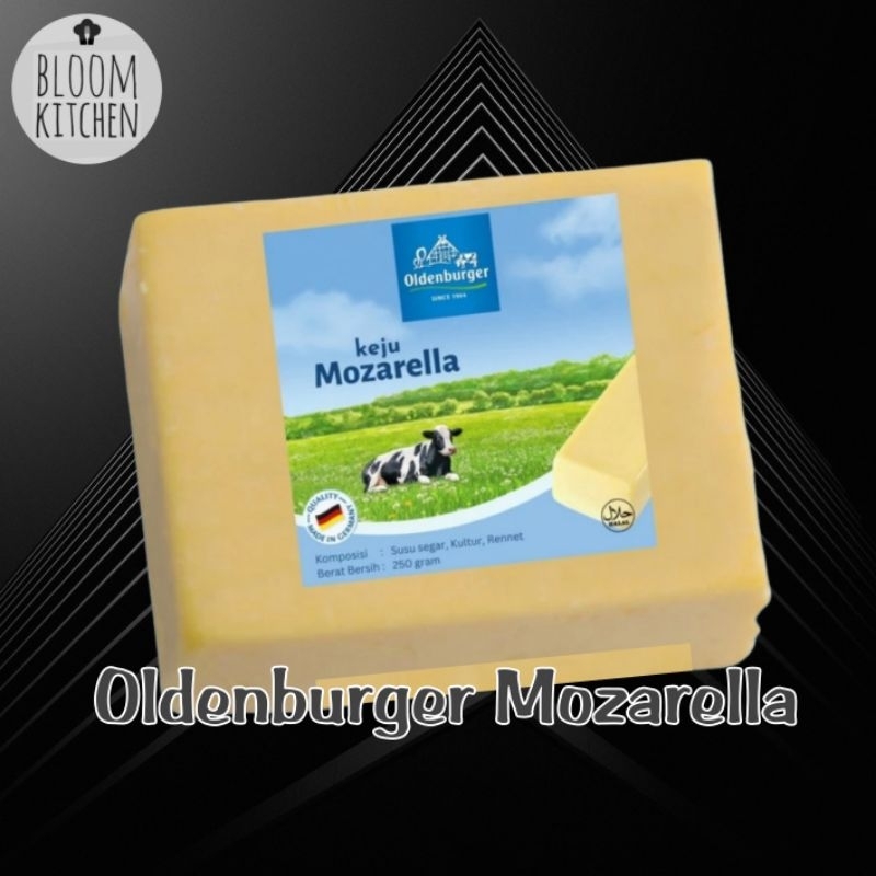 

OLDENBURGER MOZARELLA CHEESE 250 gr / KEJU MOZARELLA Olden Burger 250gr