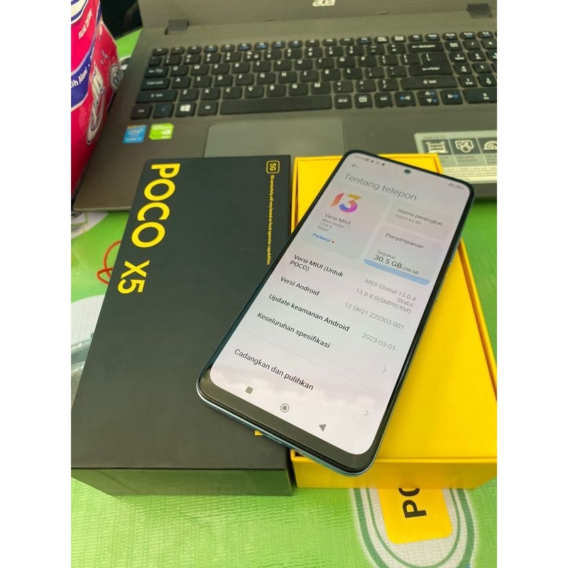 HP SECOND POCO X5 5G 8/256Gb Lengkap