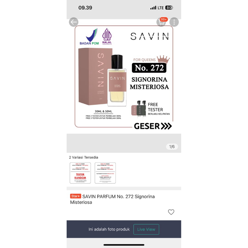 Savin Signorina Misteriosa