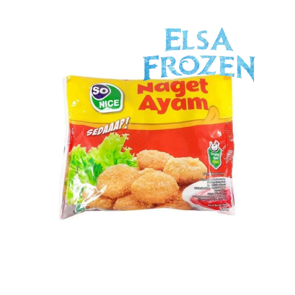 

SO NICE NAGET AYAM SEDAP 500GR / CHICKEN NUGGET FROZEN FOOD