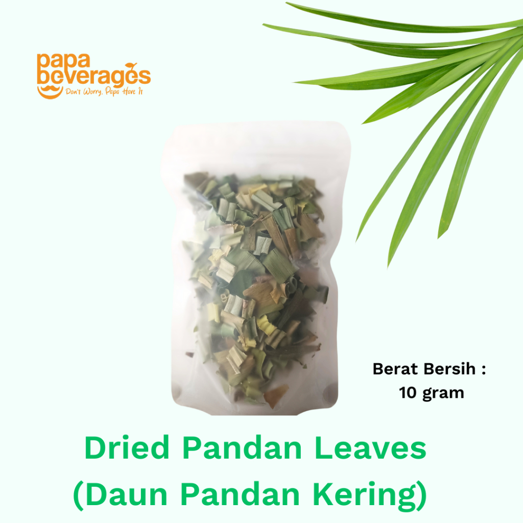 

DAUN PANDAN KERING | DRIED PANDAN LEAVES | TEH HERBAL | HERBAL TEA | 10 GR