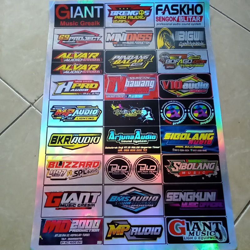 

STIKER SOUND | STIKER SOUND SYSTEM | STIKER HOLOGRAM | STIKER PACK | STIKER 1 LEMBAR