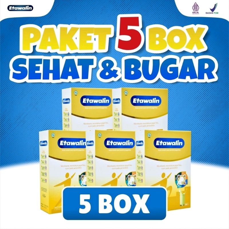 

Paket 5 box Susu Etawalin - Susu Etawalin Susu Kambing Bubuk Asli dan Premium Terbuat Dari Bahan Herbal Alami