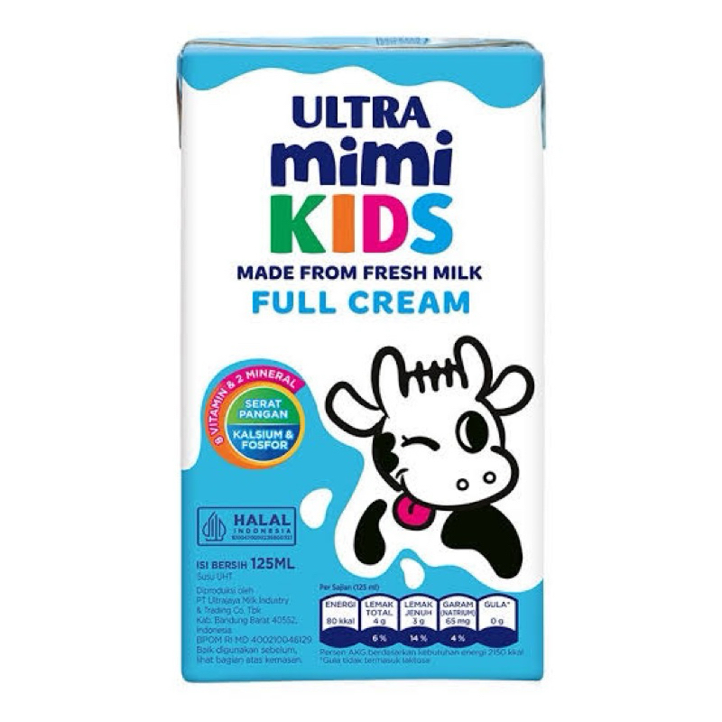 

Susu Ultra Mimi Kids 125ml FULL CREAM ( 1 Dus 40 pcs )