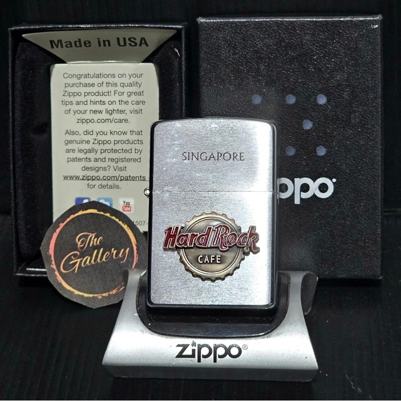 ⭐️⭐️⭐️⭐️⭐️ ORIGINAL ZIPPO OFFICIAL HARD ROCK CAFE SINGAPORE TAHUN 2003