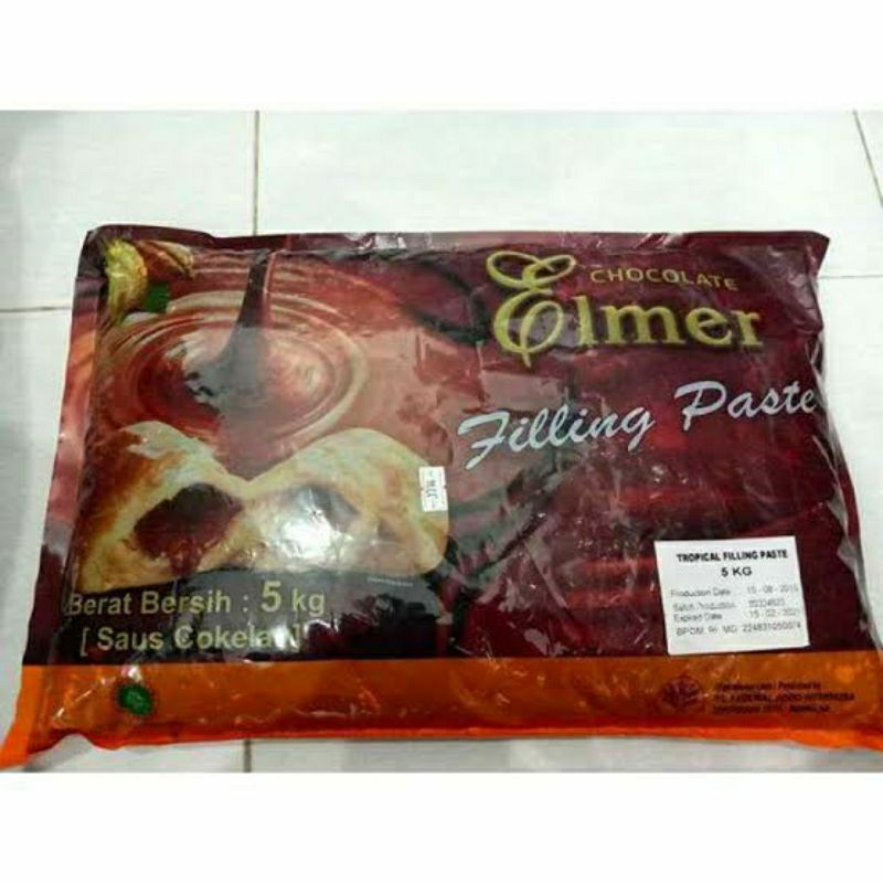 

Elmer Filling Pasta Tropical Dark 5kg/Selai Isian Roti 5kg