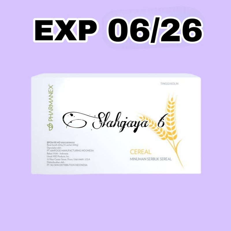 

pharmanexxx cereal 1 BOX 15 SACHET sereal sarapan