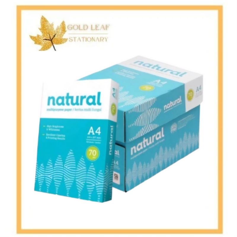 

Gold Leaf - Kertas HVS A4 Natural 70gsm DUS (Isi 5 Rim)