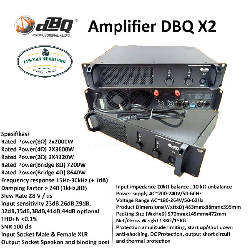 Power amplifier DBQ X2 Original