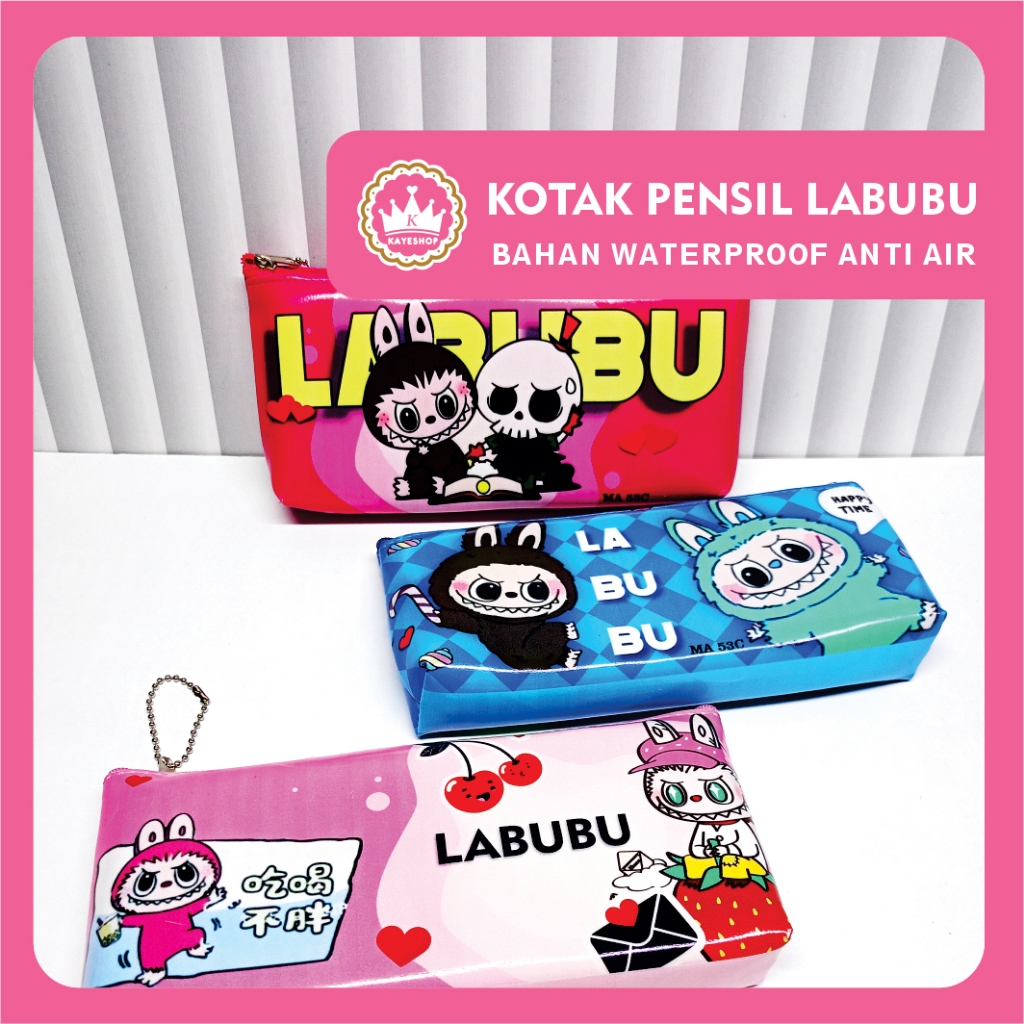 

Kotak Pensil Labubu Waterproof Anti Air Tempat Pensil Resleting