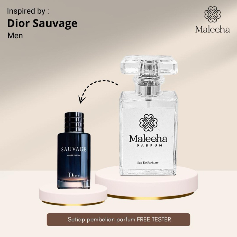 Maleeha Parfum Inspired by Dior Sauvage Parfum Bibit Tahan Lama