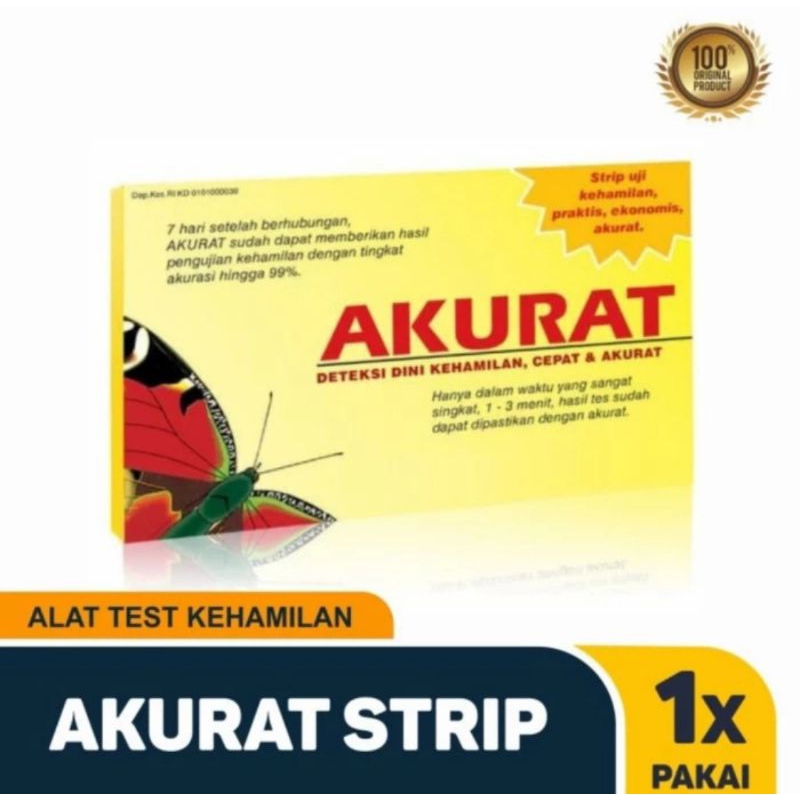 akurat tes kehamilan/ tespack akurat strip