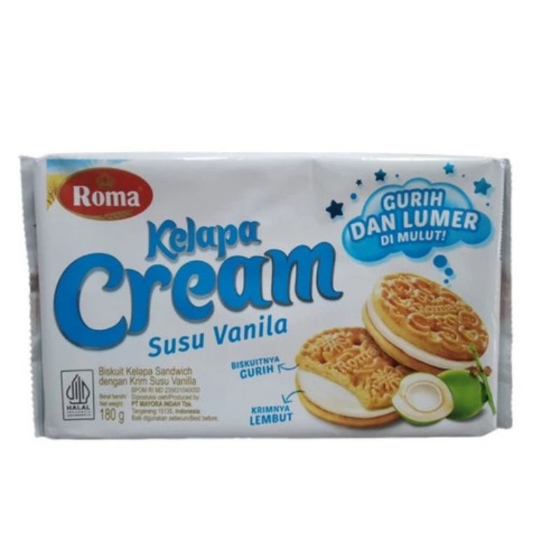 

Biskuit Roma kelapa cream susu vanila 180g