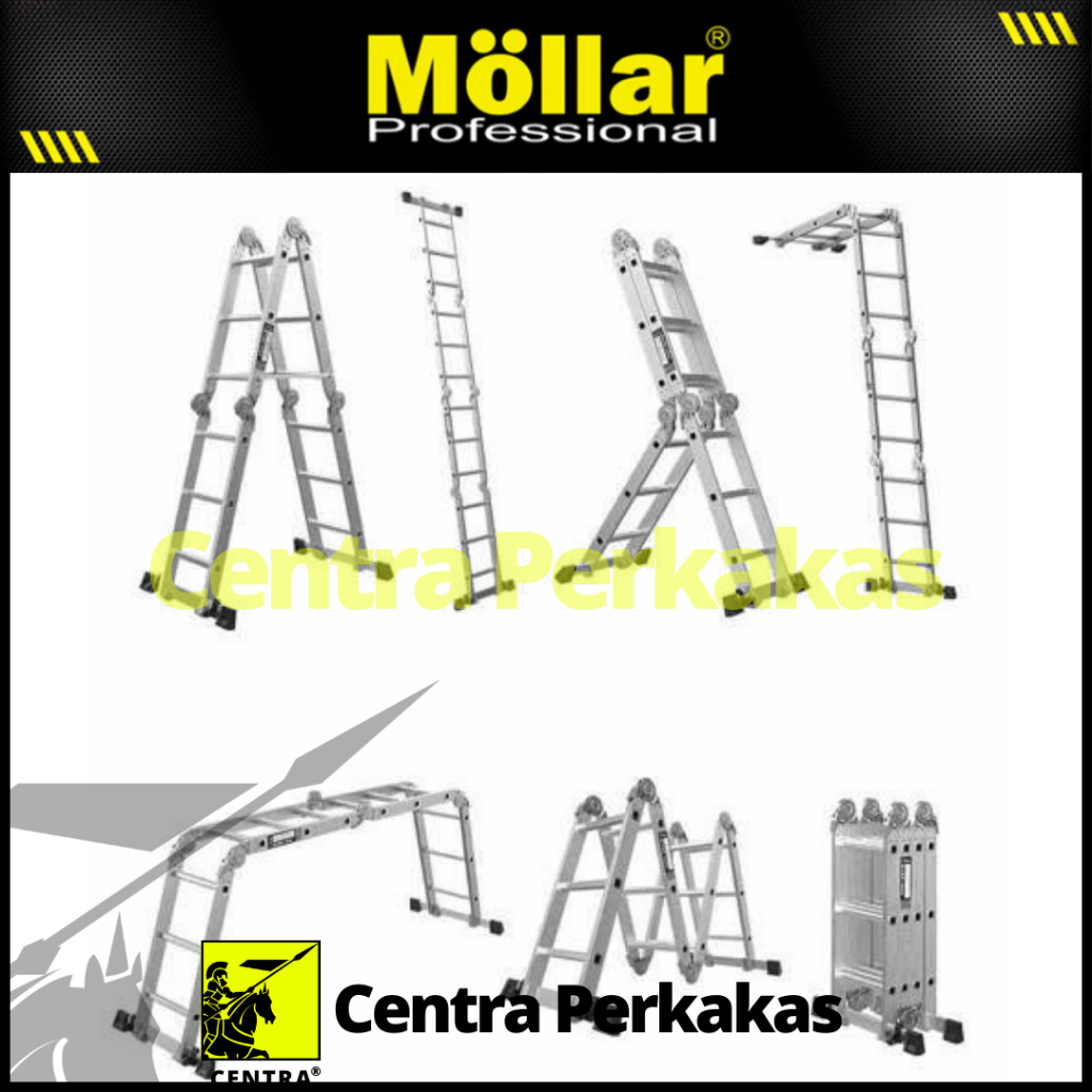MOLLAR Tangga Lipat Multifungsi (multifunction ledder)-Aluminium