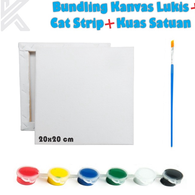 

Promo Update BUNDLING Kanvas Lukis 2x2 cm Kuas Satuan Cat Strip 3 ml