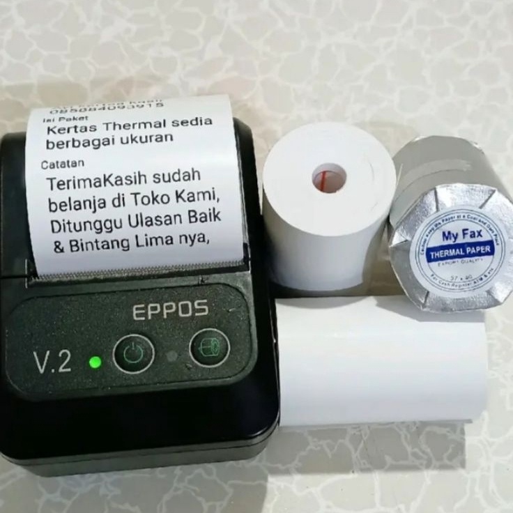 

Diskon sd 4 Kertas struk kasir thermal 5857x4 full coreles paket 1 pcs