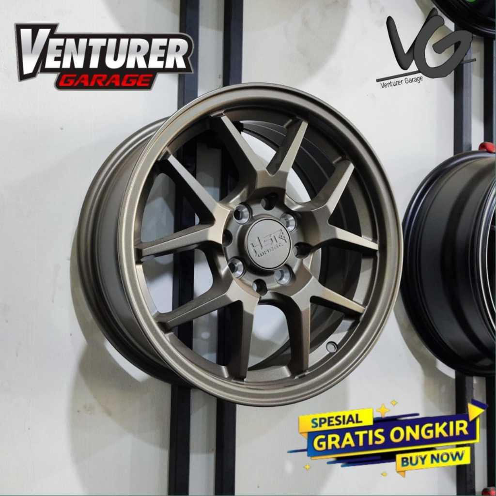 Velg mobil brio calya mobilio avanza livina confero murah ring 15 HSR hyura bronze surabaya