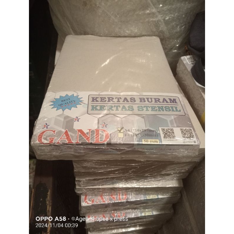 

kertas buram/stensil A4 50 gsm 1 pack