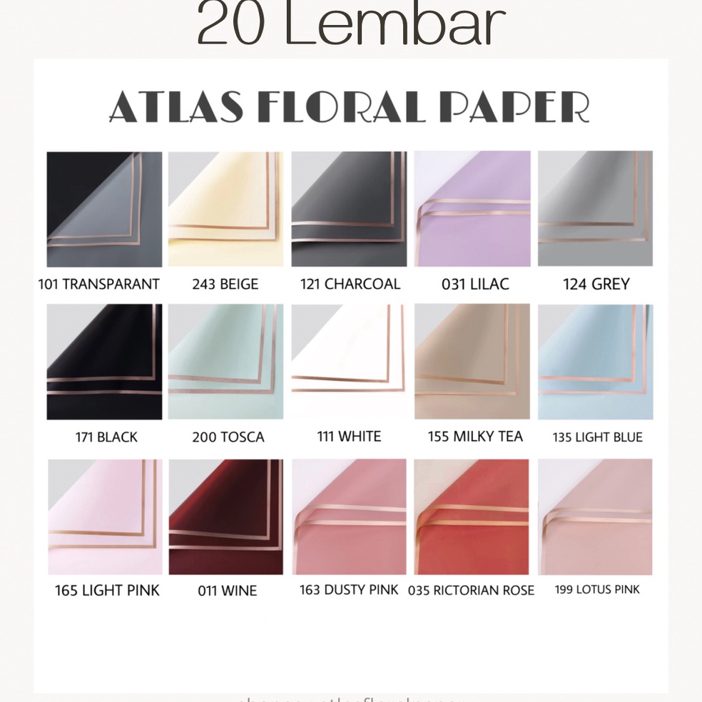 

Update Pilihan 2 LEMBAR Flower Wrapping Paper Motif List Emas Kertas Buket Bunga Florist