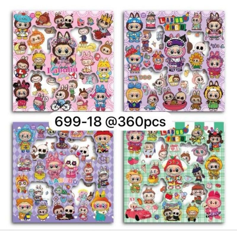 

Stiker Labubu dan Kuromi isi 100pcs