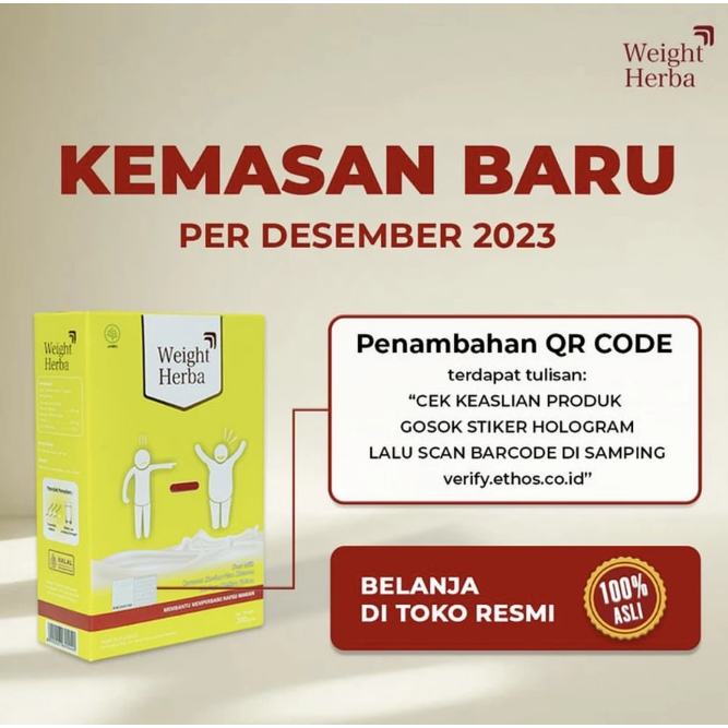 

⭐⭐⭐⭐⭐Weight Herba 1 Box - Susu Herbal Penambah Nafsu Makan & Penggemuk Berat Badan | 200gr