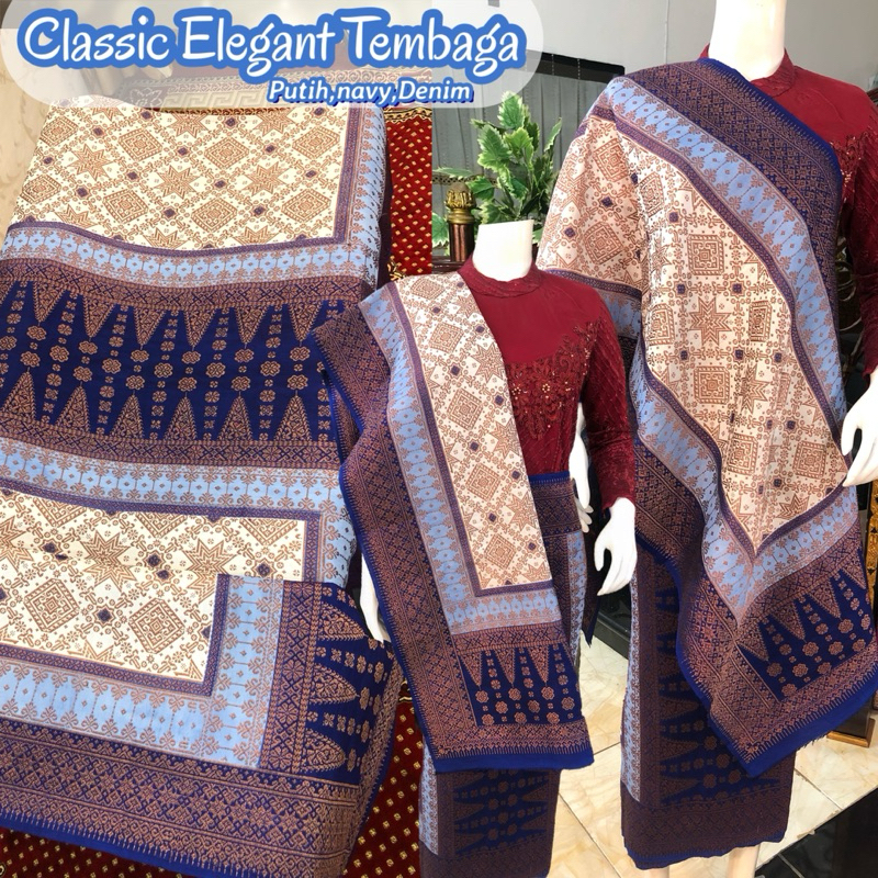 Classic Elegant Songket Tembaga ORI {warna Alam} SUPER SPESIAL EXCLUSIVE / Songket tenun palembang a