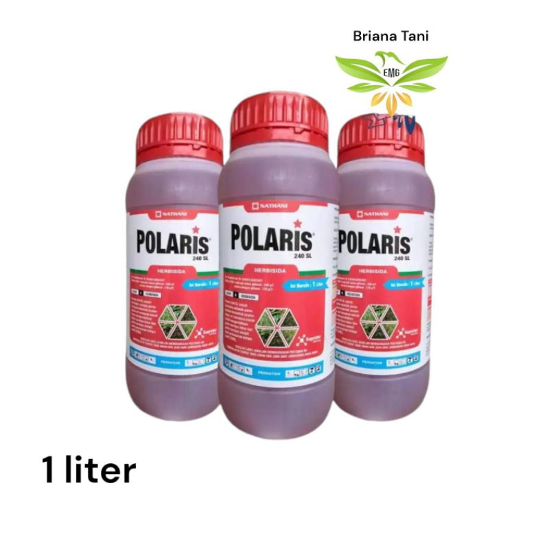 ￼Glifosat Polaris 1 Liter ORIGINAL | Herbisida racun rumput dan tanaman liar