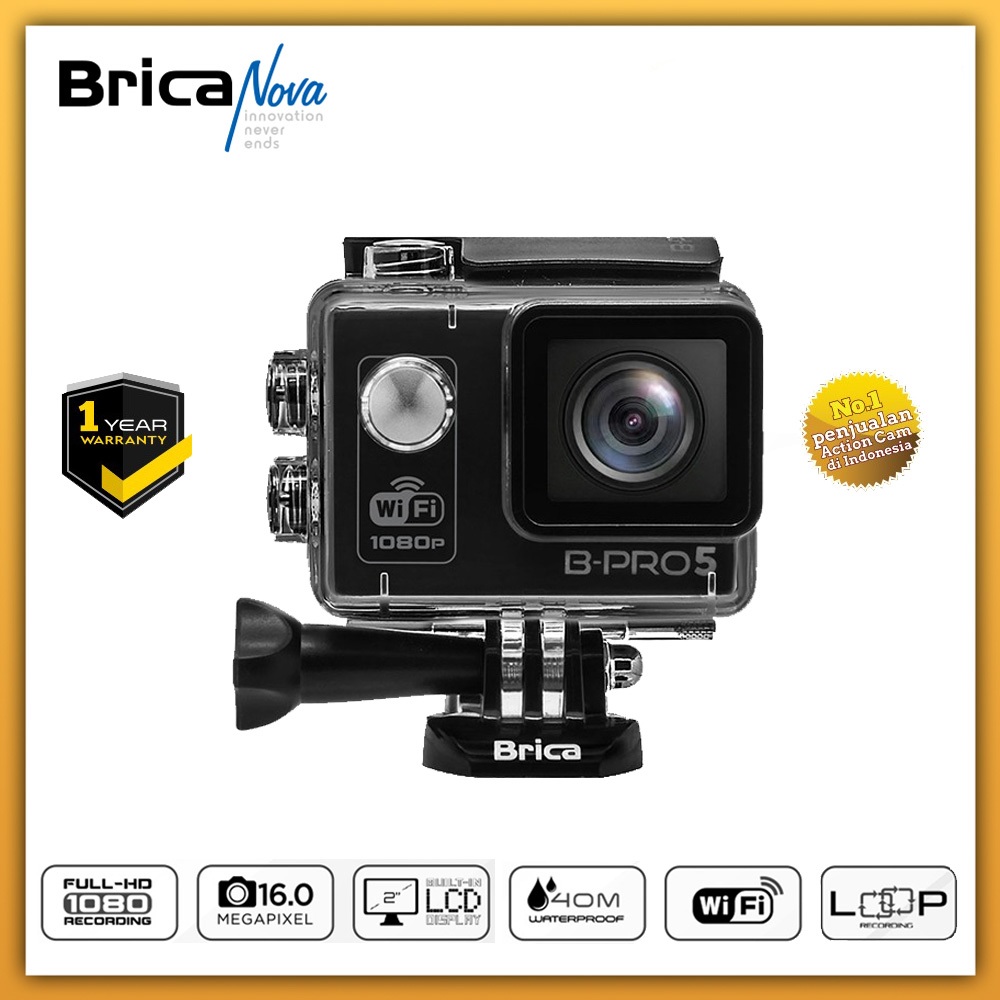 Brica B-Pro 5 Alpha Edition Basic+ Hitam - Action Camera