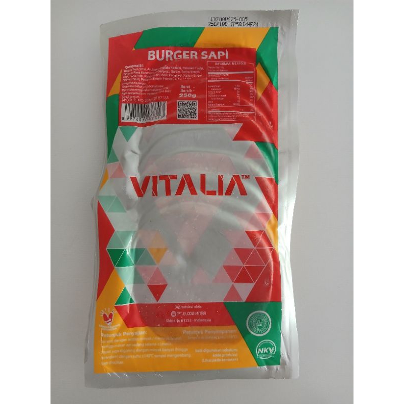 

Vitalia burger sapi isi 10