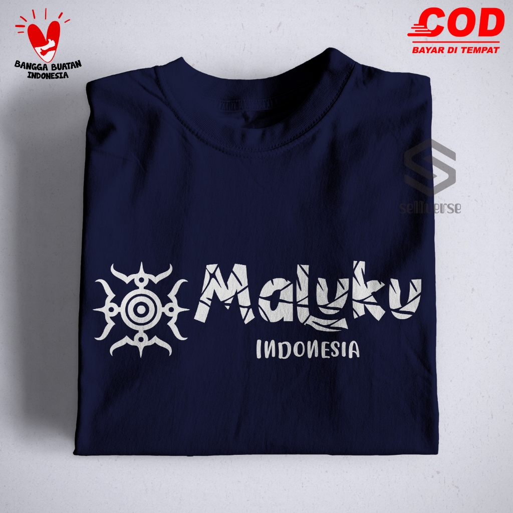 Maluku - Kaos - Baju - T-Shirt - Pakaian - Murah - Pria - Wanita - COD