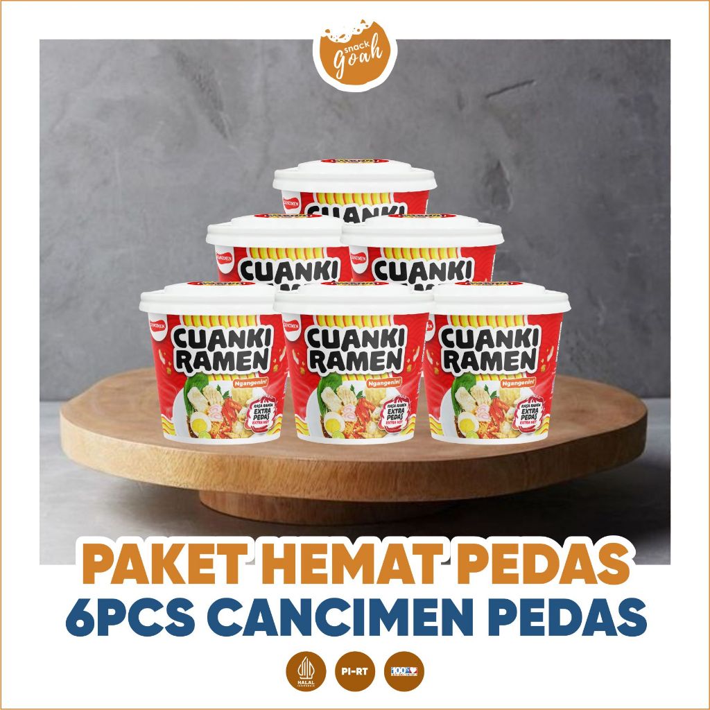 

PAKET HEMAT CANCIMEN CUANKI RAMEN RASA PEDAS 6PCS