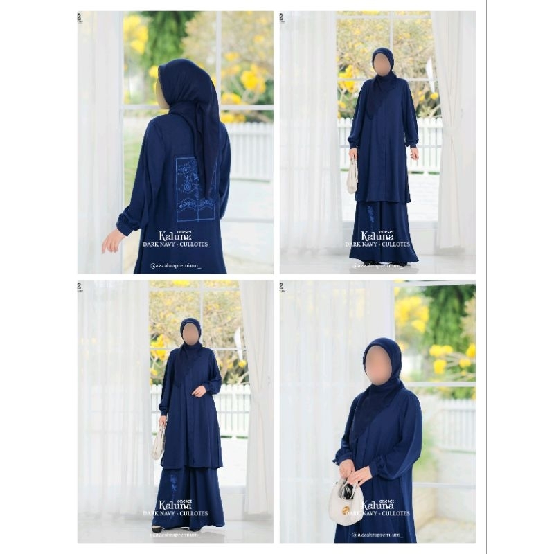 KALUNA ONE SET By Azzahra (Set Rok TUNIK)