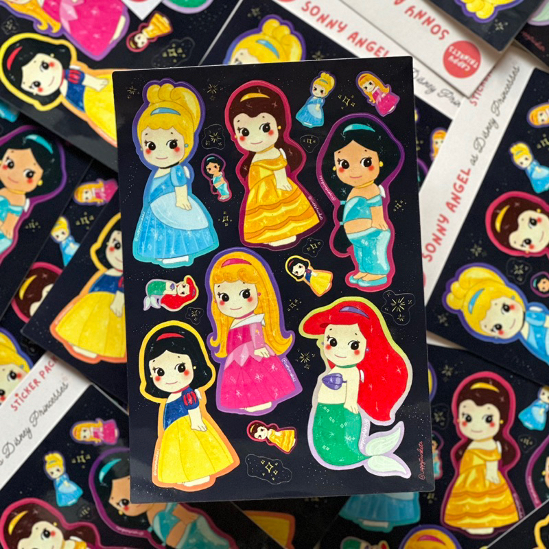 

Sonny Angels x Disney Princess Sticker Pack Vinyl Glossy by Cappytrinkets