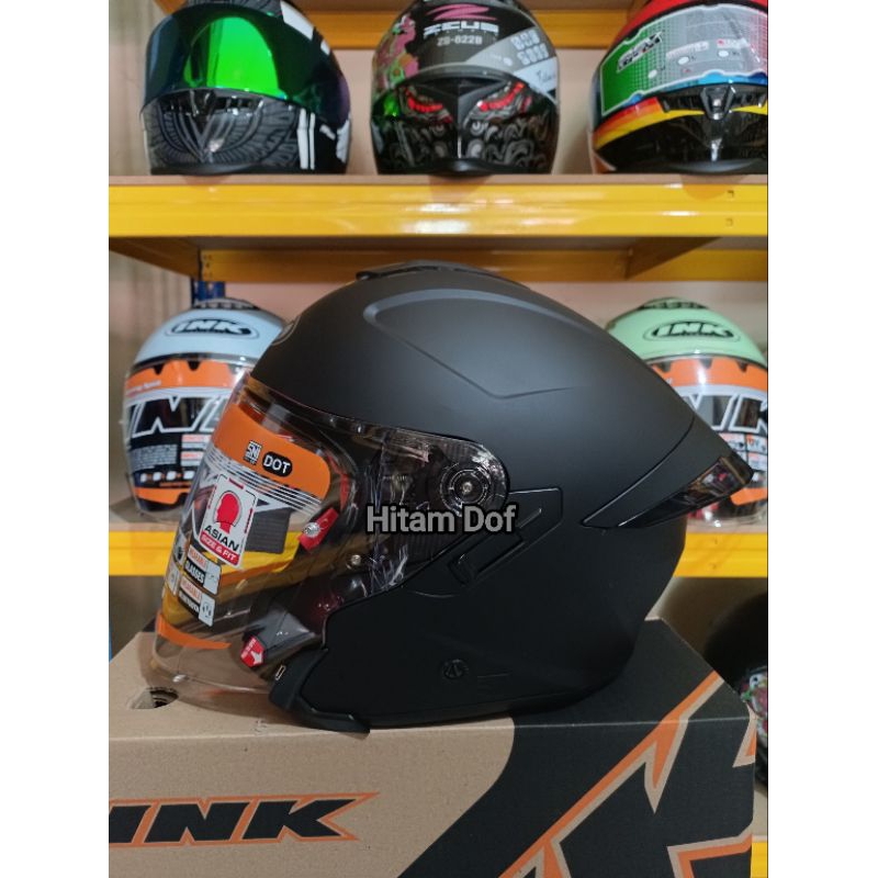 HELM INK TERRA 2 DOUBLE VISOR/ HELM HALF FACE INK ORIGINAL