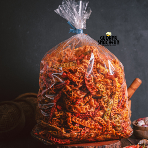 

Kerupuk Seblak Kepang 500g Pedas Daun Jeruk Cikruh - GS