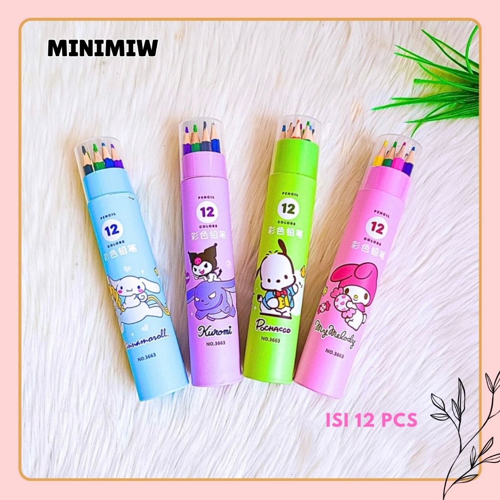 

PENSIL WARNA TABUNG SANRIO ISI 12 PCS NO. 3663 COLOR PENCIL PENCILS WARNA WARNI MEWARNAI COLORING COLOUR ALAT TULIS KANTOR SEKOLAH MURAH TERMURAH