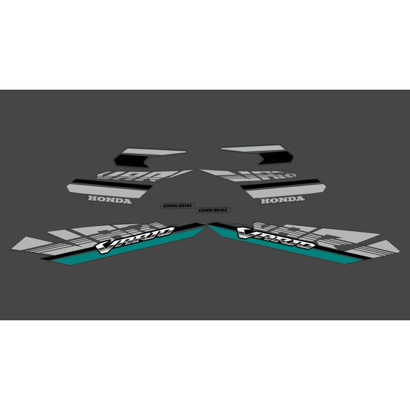STRIPING TRANSPARAN VARIO LED OLD 125-150 DESAIN ORIGINAL (OEMLOOK)