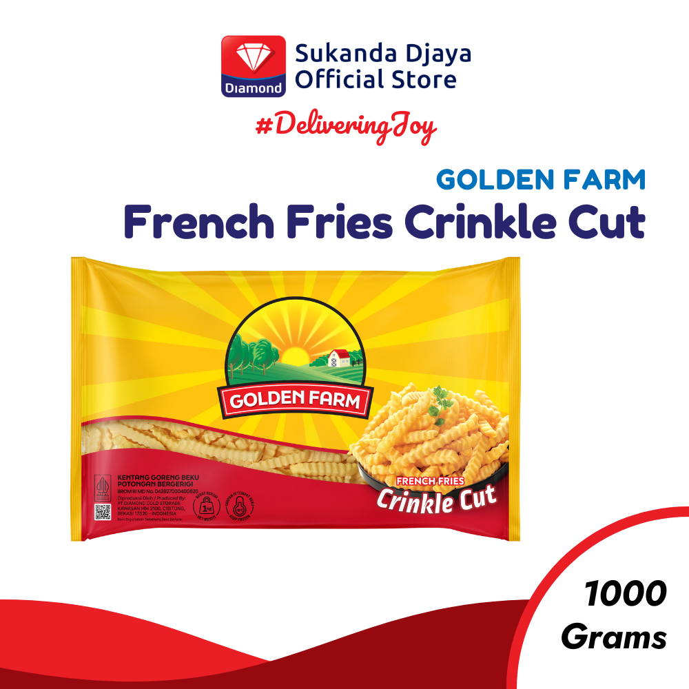 

Golden Farm Kentang Beku French Fries Frozen Crinkle Cut 1 Kg