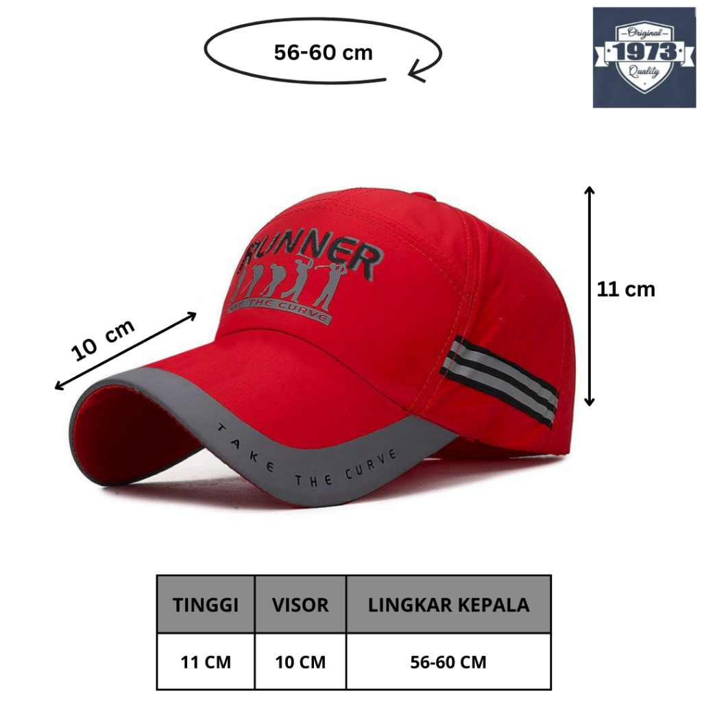 Topi Pria Import Keren Branded Snapback Dewasa Baseball Kekinian Outdoor Gunung Baseball Cap : Runne