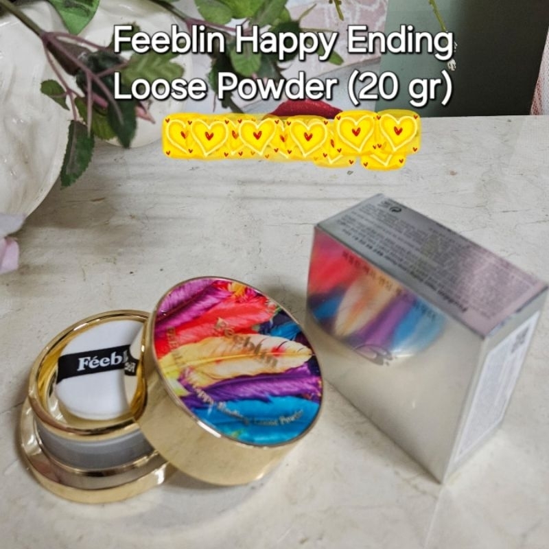 Jutanhak Feeblin Happy Ending Loose Powder / Bedak Tabur Korea