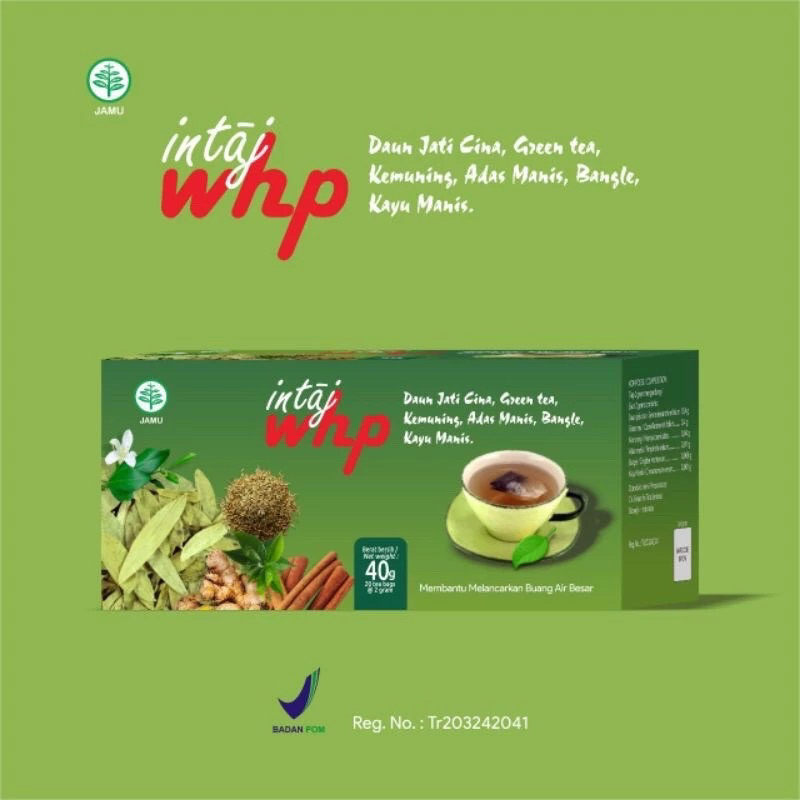 

Teh Celup Daun Jati Cina intaj WHP 40Gr 20 Tea Bags