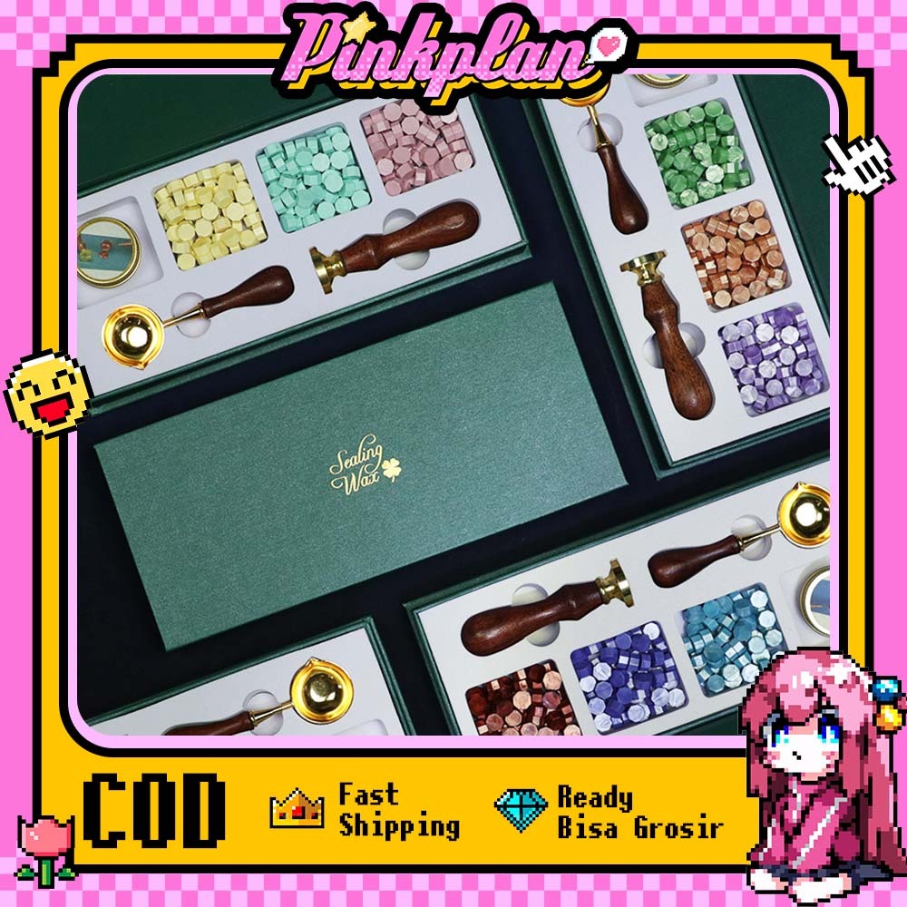 

1 Set Wax Seal Wax Stamp Instant Stempel Lilin Wax Seal Stamp Gagang Stamp Sendok Kit Kompor Pengaduk Lilin Alat Wax Seal murah