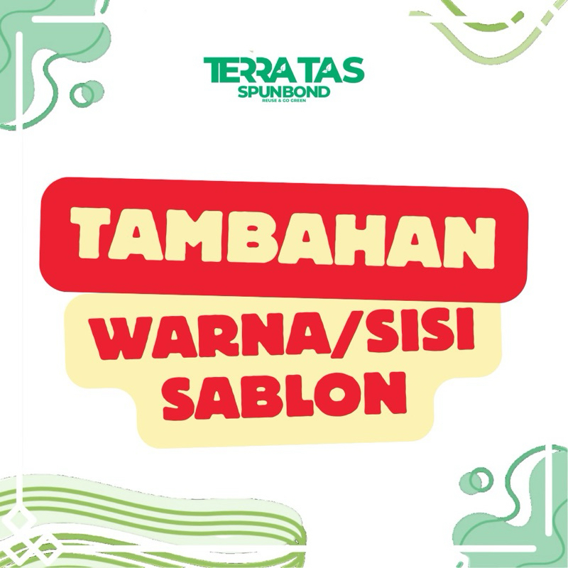 

Tambahan Warna/Sisi Sablon Custom Made