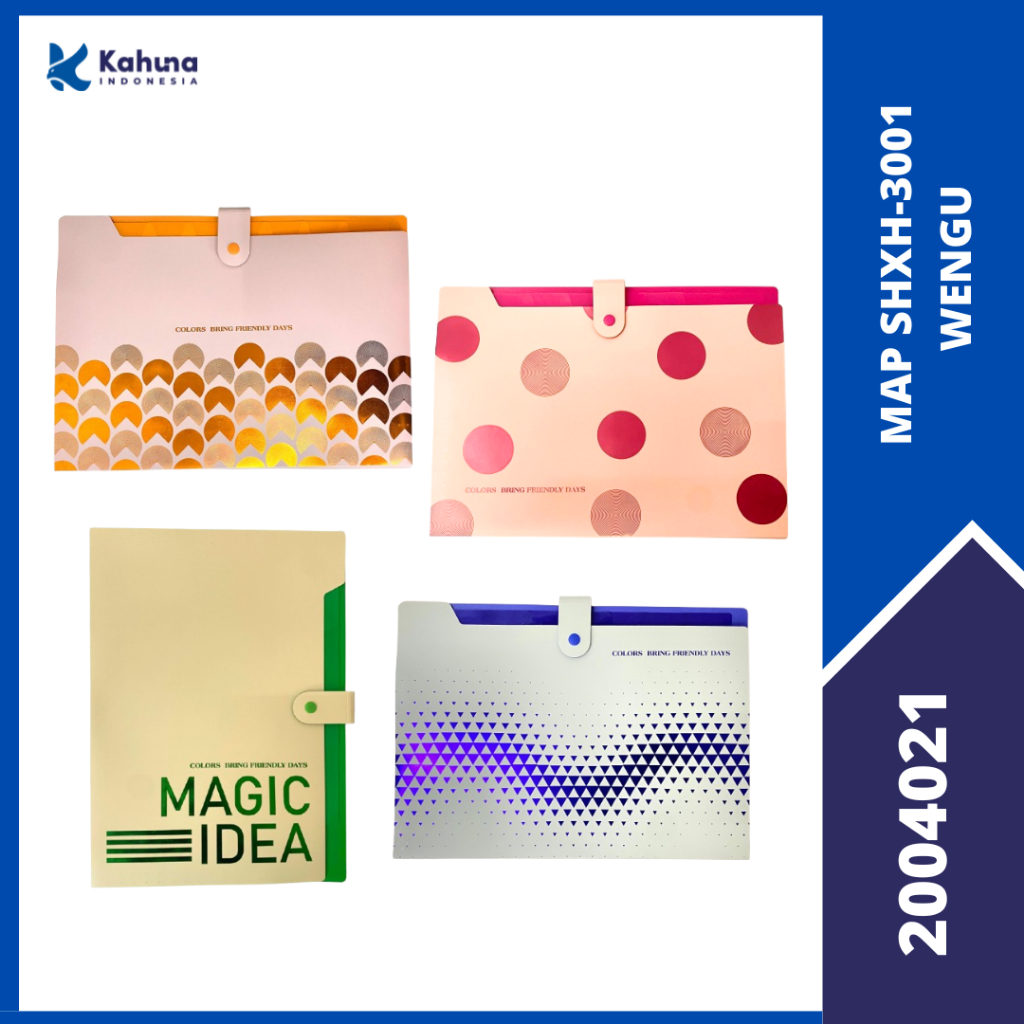 

Map Folder Organizer 6 Sekat WENGU / Map Folder A4 WENGU isi 6 sekat / Map Plastik 6 Sekat SHXH-3001 [2004021]
