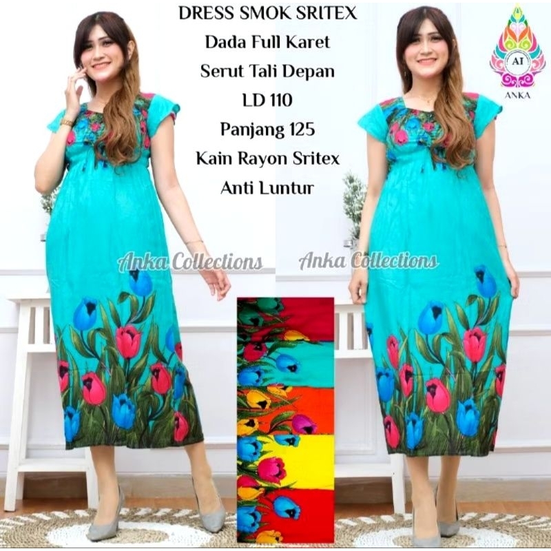 Daster Balon Sritex Rotari Daster Melar Leher dan Lengan karet