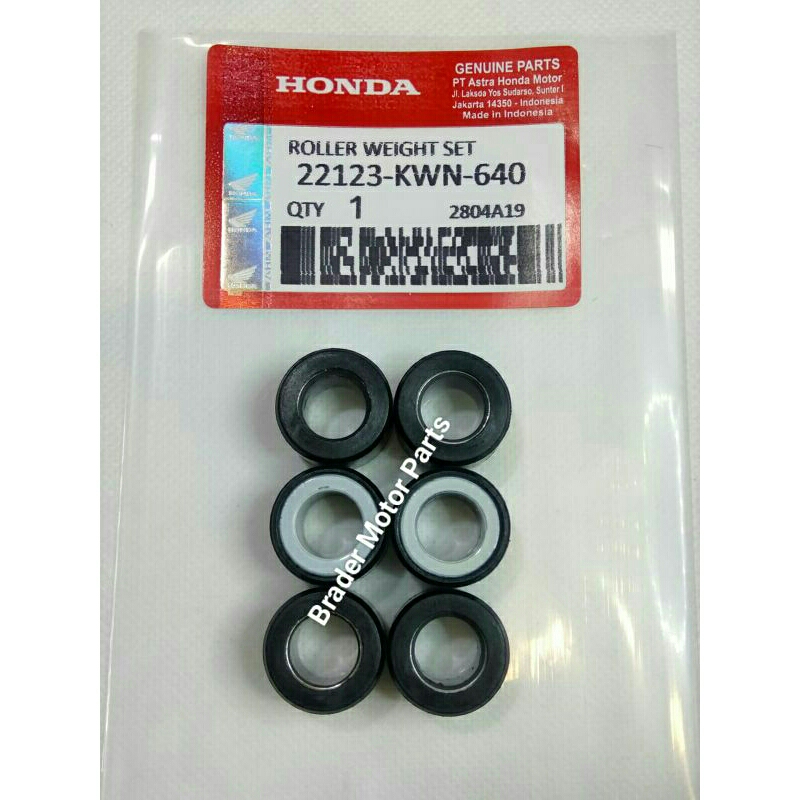 Roller Weight Set VARIO 125 ORI AHM 22123 KWN 640