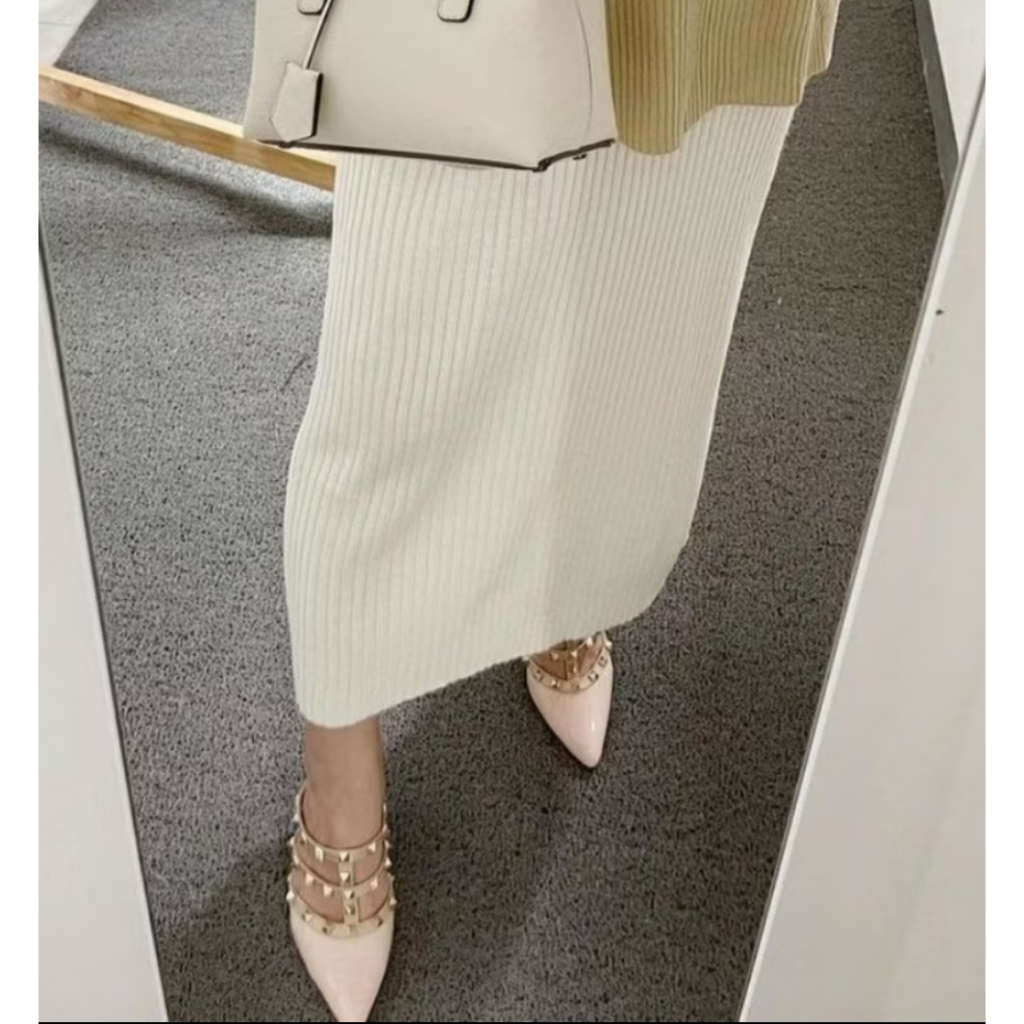 Rok Span Rajut Jumbo Rok Span Rajut Polos Rok Span Rajut Kerja Jumbo