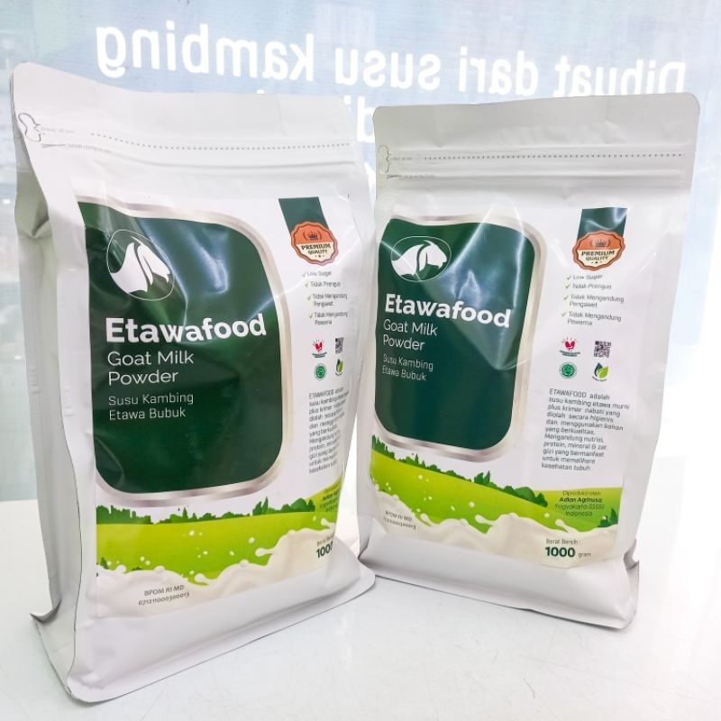 

Susu Kambing ETAWAFOOD ukuran 1kg JUMBO / Susu Kambing ETAWAFOOD Original Atasi nyeri sendi tulang 1kg