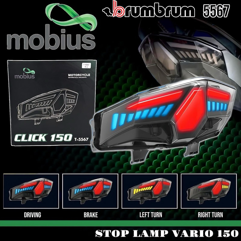 (MOBIUS)-5567 LAMPU STOP NEW VARIO 125/150 LED MODIFIKASI