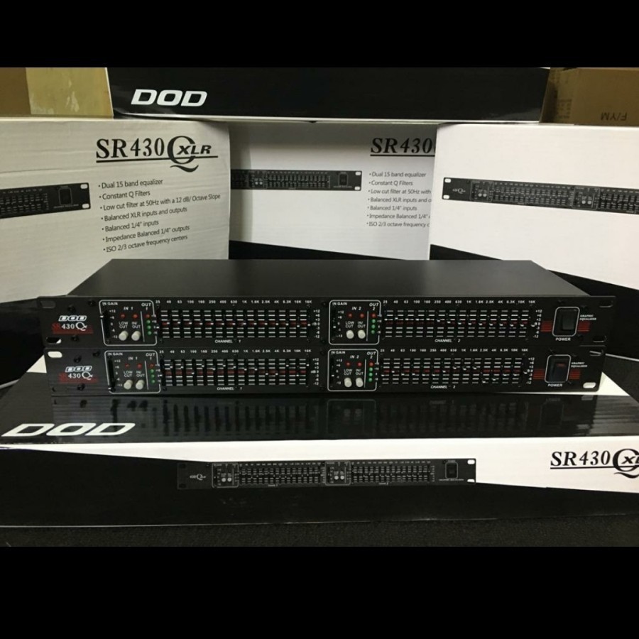 Equalizer DOD SR 430 equaliser dod SR430 SR-430 15 Channel x 2